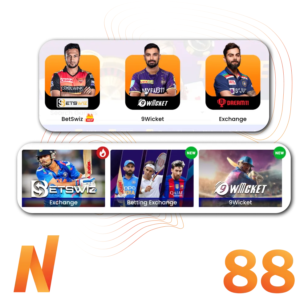 Nagad 88 offers a great betting experience on various cricket tournaments and matches.