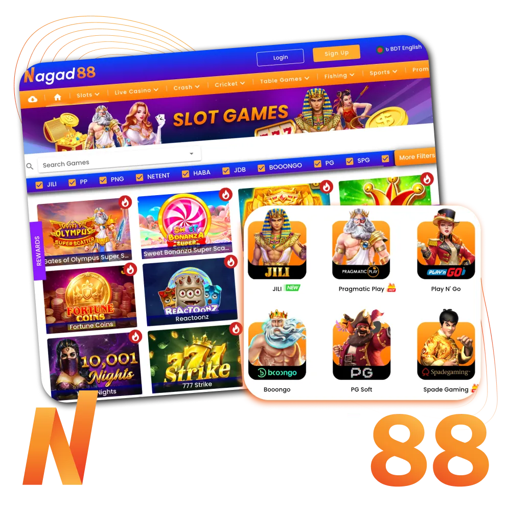 Nagad88 has exciting and thrilling online slots waiting for you.
