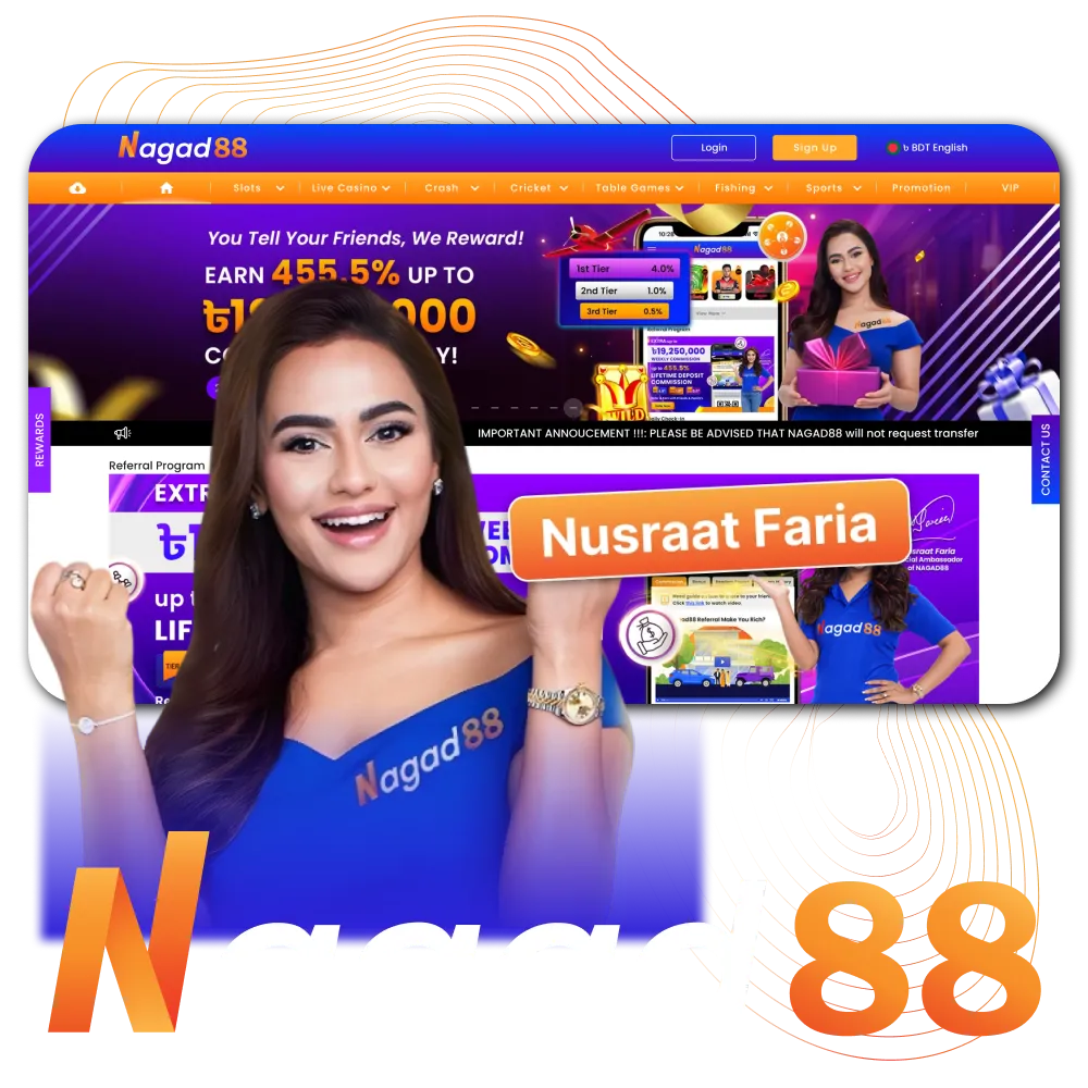 Visit the official Nagad88 website and place your bets.